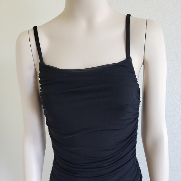 Lovers and Friends Black Bodycon Ruched Mini Dress size Small - Picture 4 of 16